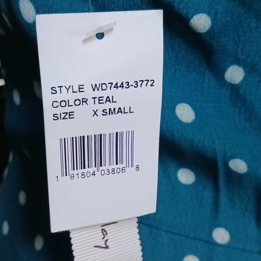 NWT MAXI SUNDRESS TEAL XS/S - Picture 11 of 14